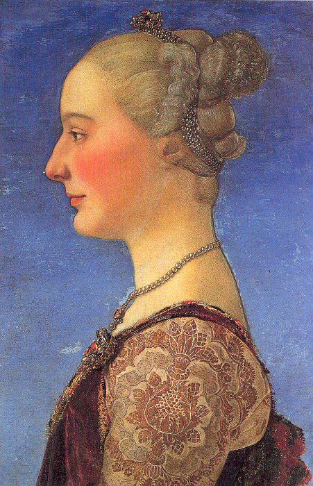Pollaiuolo, Piero Portrait of a Young Woman Norge oil painting art